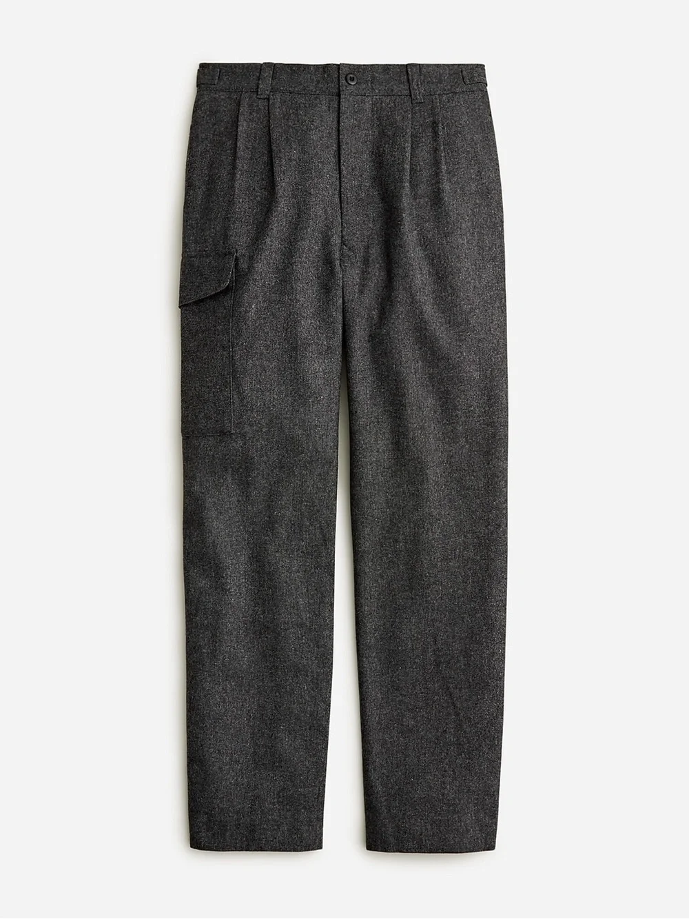 J Crew Wool-blend pleated cargo pant